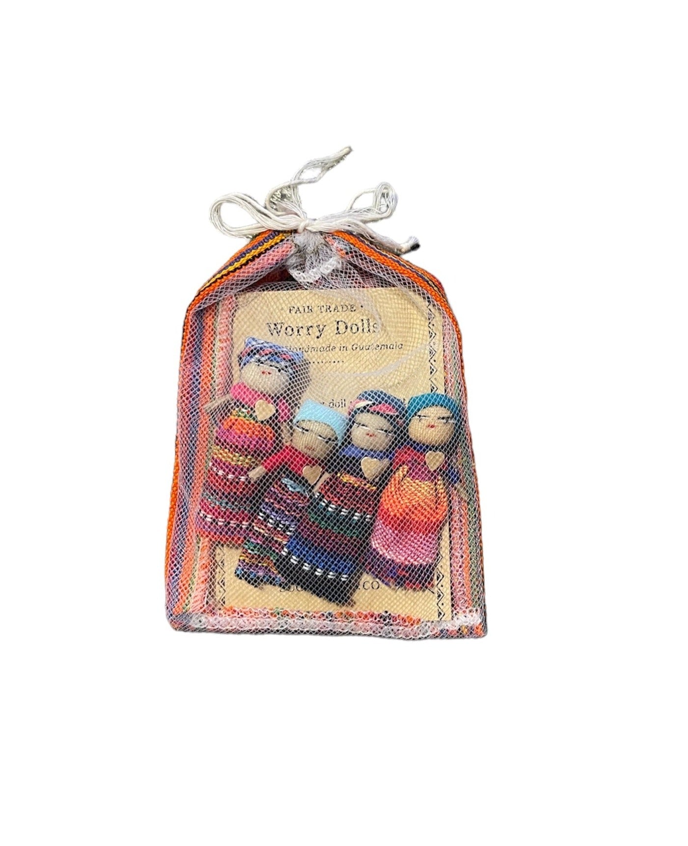 4 Worry Dolls in a Pouch