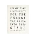 Please Take Responsibility (Dr. Jill Bolte Taylor) Handmade Paper Print - 12"x16"