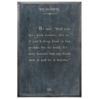 Ray Bradbury - Book Collection (Grey Wood) - Art Print