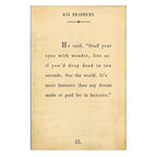 Ray Bradbury - Book Collection - Art Print (Gallery)