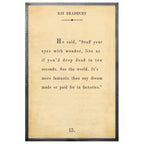 Ray Bradbury - Book Collection (Grey Wood) - Art Print
