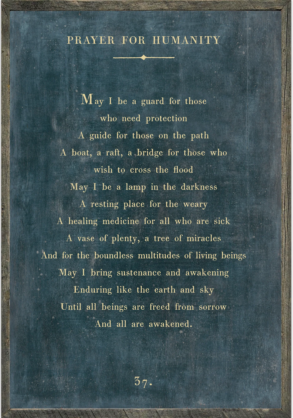Prayer For Humanity Art Print