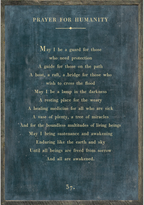 Prayer For Humanity Art Print - Poetry Collection