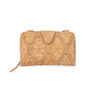 Tan Leather Clutch Bag Tan