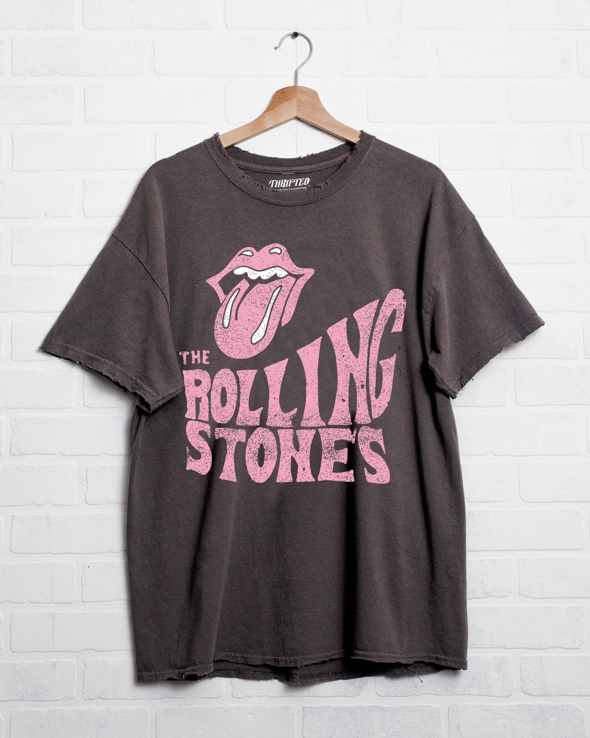 Rolling Stones Dazed Charcoal Thrifted  Tee