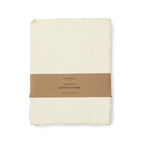 10"x13" Handmade Cotton Paper Bundle - Cream