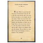 Ralph Waldo Emerson - Book Collection (Grey Wood) - Art Print