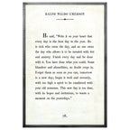 Ralph Waldo Emerson - Book Collection (Grey Wood) - Art Print