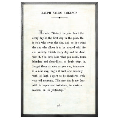 Ralph Waldo Emerson Art Print - Book Collection