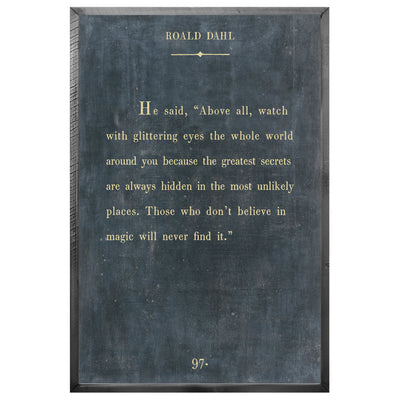 Roald Dahl Art Print - Book Collection