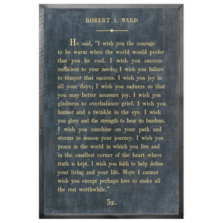 Robert A. Ward - Book Collection (Grey Wood) - Art Print