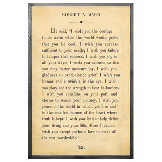 Robert A. Ward - Book Collection (Grey Wood) - Art Print