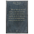 Robert Fulghum - Book Collection (Grey Wood) - Art Print