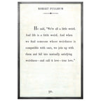 Robert Fulghum - Book Collection (Grey Wood) - Art Print