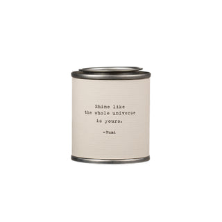 Shine Candle -Shine like the whole universe - Rumi