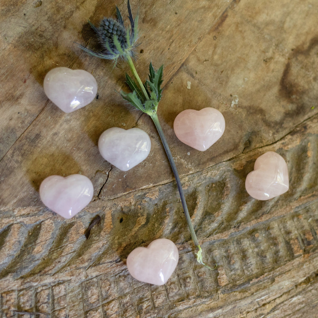 Rose Quartz Mini Heart Shaped Stone