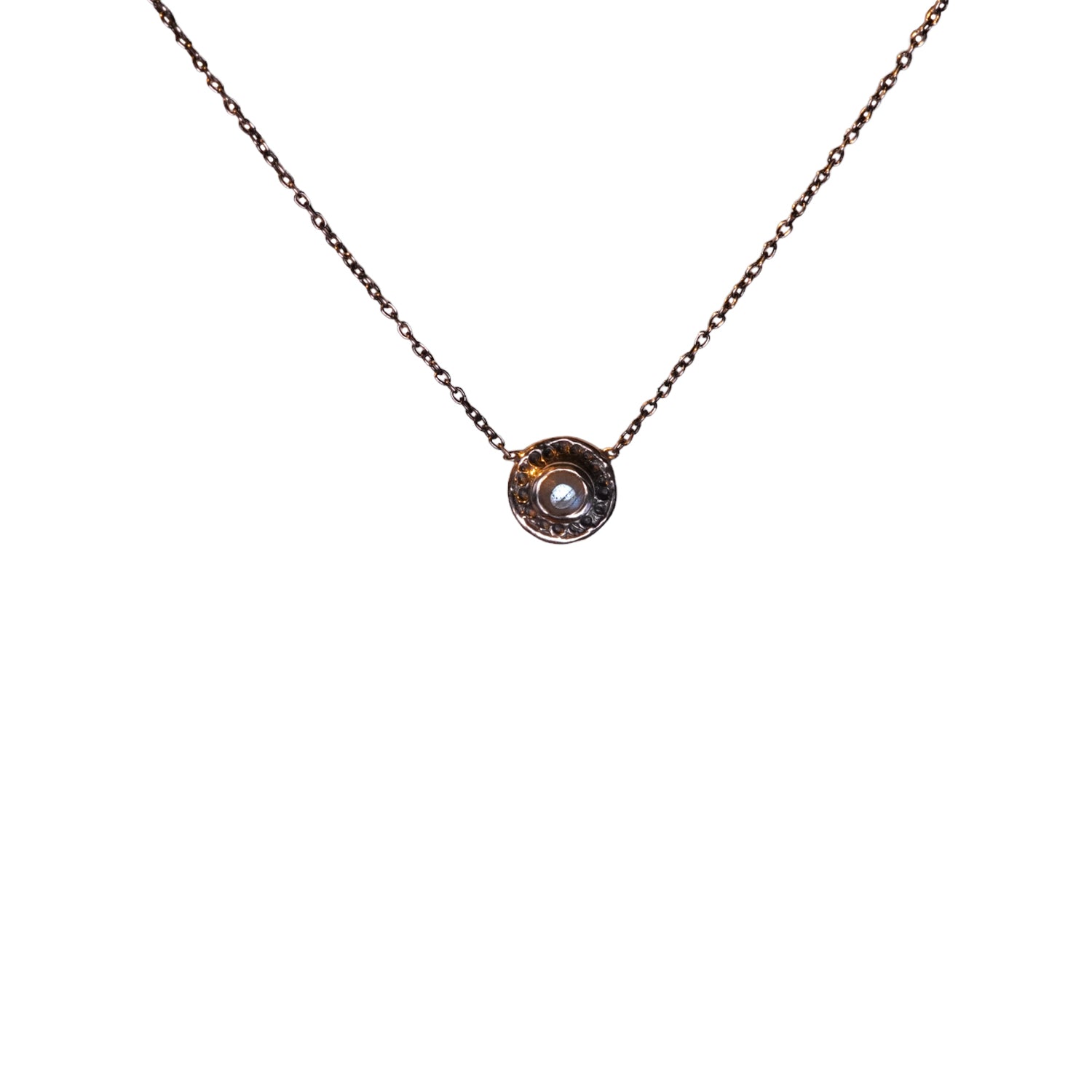 ***Rainbow Moonstone Cut Pendant Necklace on Sterling Silver Chain