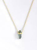 ***Conical Tourmaline with Diamond Necklace