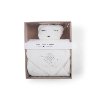 ***"Let her sleep" Bear Baby Lovey Blanket