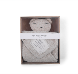"You know that place between sleep and awake" (Peter Pan) Bear Baby Lovey Blanket