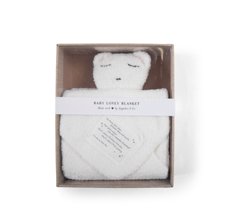 "You know that place between sleep and awake" (Peter Pan) Bear Baby Lovey Blanket