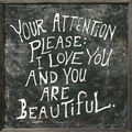 Your Attention Please (Grey Wood) - Art Print