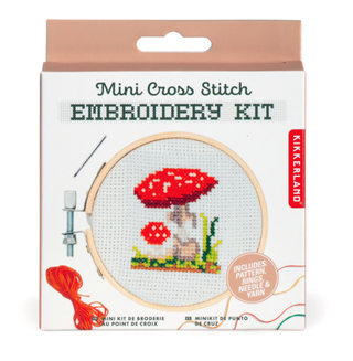 Mushroom Mini Cross Stitch Embroidery Kit