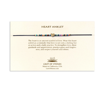 Heart Anklet - Bright