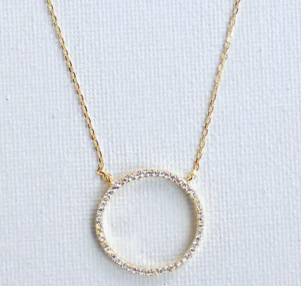 ***Circle Necklace - Gold
