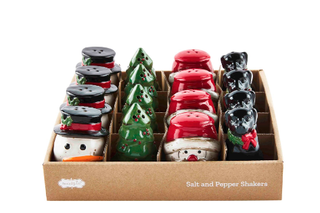 Christmas Salt & Pepper Shakers, Individual