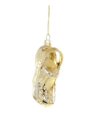 Clog Ornament - Gold