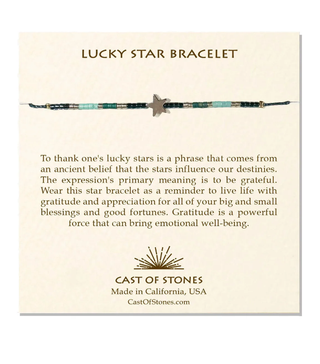 Lucky Star Bracelet - Silver/Blue