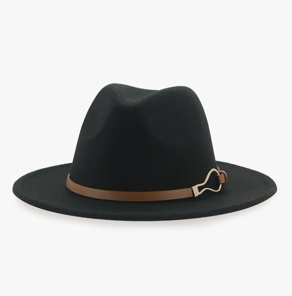 Leanna Fedora w/ Metal Buckle Band