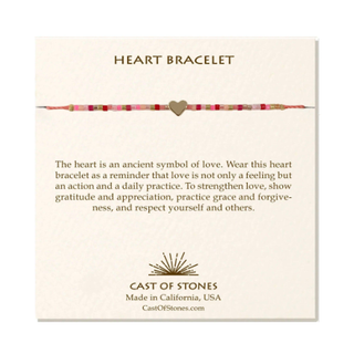 Heart Bracelet - Pink Candy