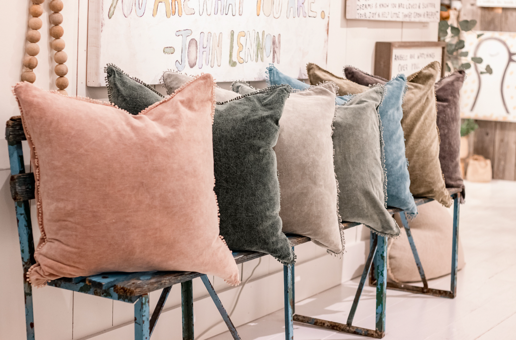 Elephant Velvet Pillow With Poms 22