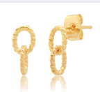 Twisted Chainlink Earrings