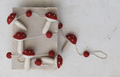 Wool Felt Mushrooms & Pom Poms Garland