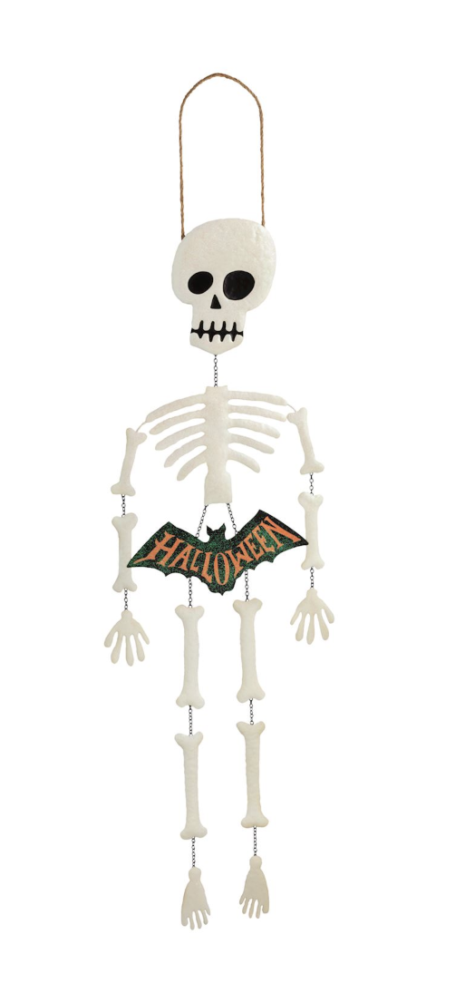 Glitter Skeleton Door Hanger