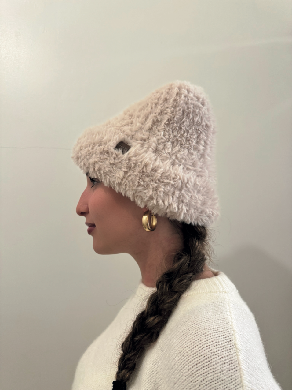 Faux Fur Beanie With Cuff