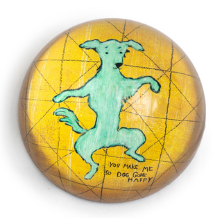 Dancing Dog Paperweight