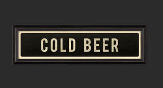 Cold Beer Street Sign 7.625" x 25.625"