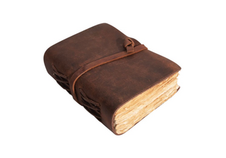 ^Walnut Mini Leather Wrap Journal - 2nd Edition