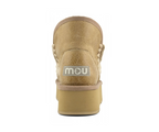 Mini Eskimo Platform Boot, Crackled Old Beige