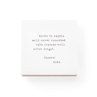 Shine Matches - Here's to Nights 3.5"x3.5"