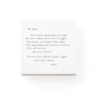 Shine Matches - Never Stop Shining 3.5"x3.5"