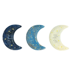 Small Moon Decoupage Plate