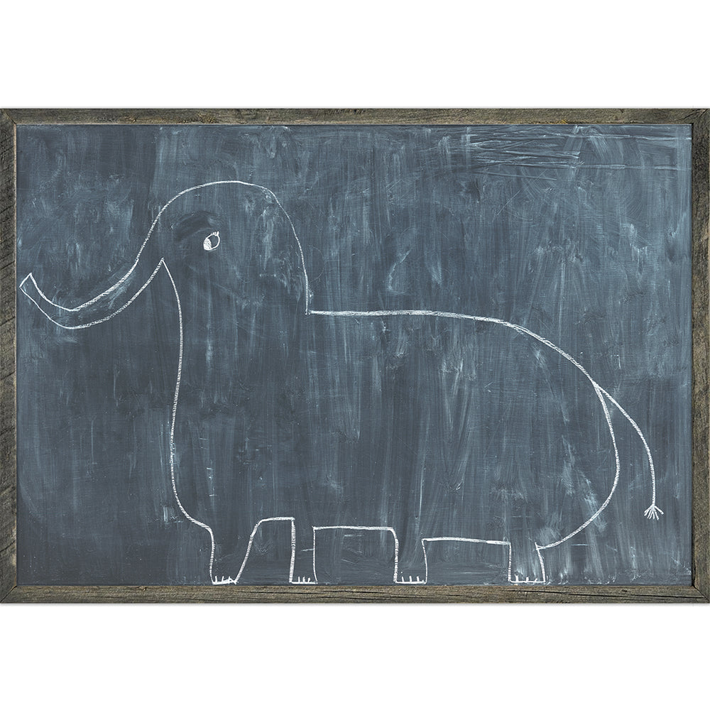 Sophie's Elephant (Grey Wood) - Art Print