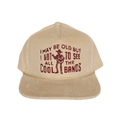 "Cool Bands" Corduroy Trucker Hat - Oatmeal