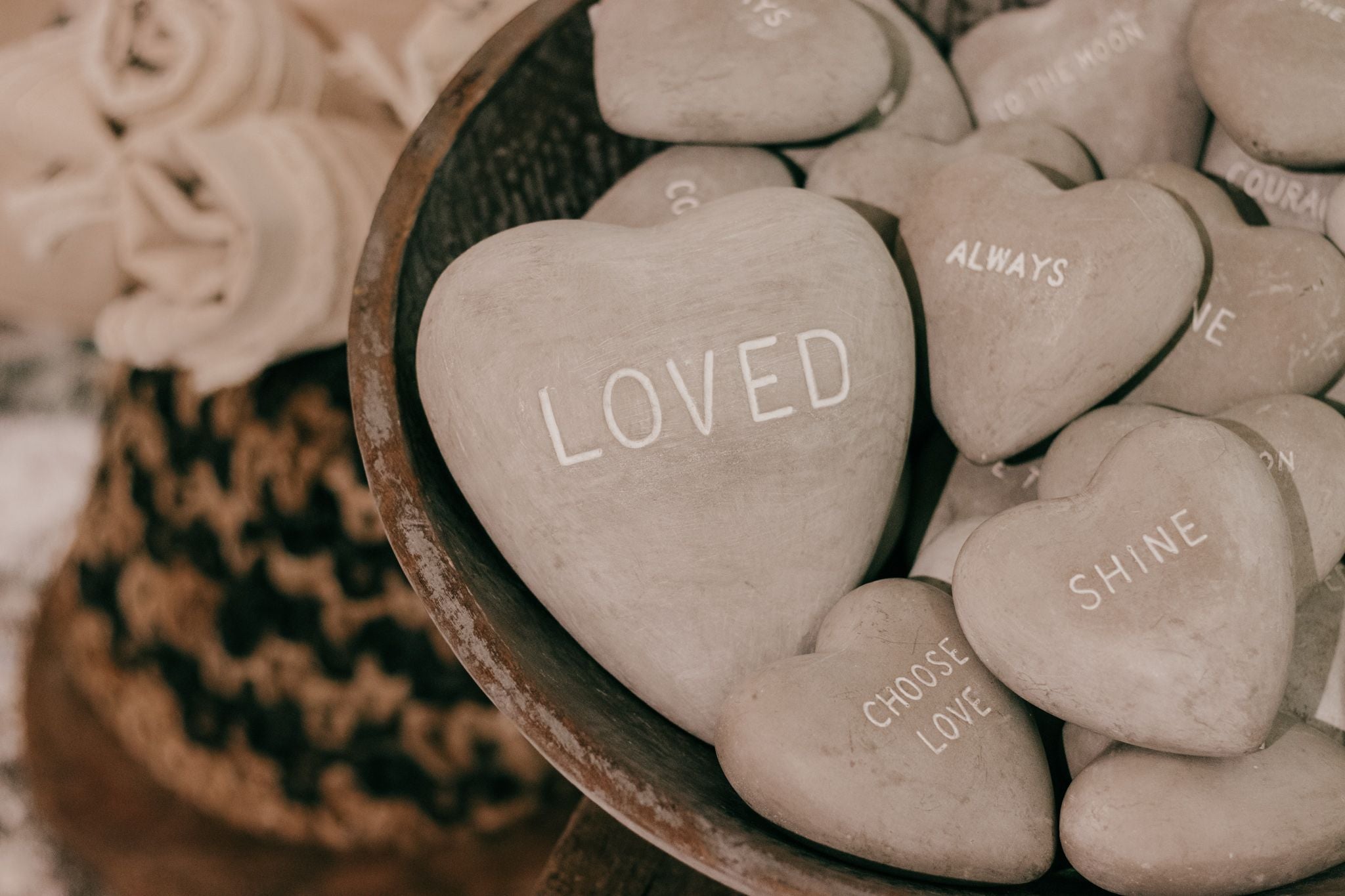 Large LOVED Stone Heart