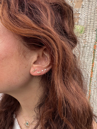 Gold Earring, "LOVE YOU".